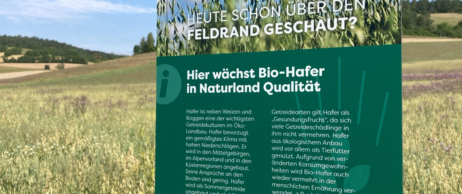 Naturland Schild Hafer